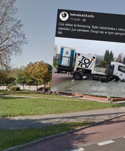 Absurd w Katowicach. Kolejna fontanna zniszczona