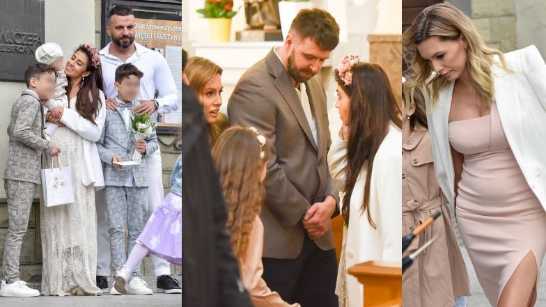 Maja i Grzegorz Hyży świętują z rodzinami komunię synów