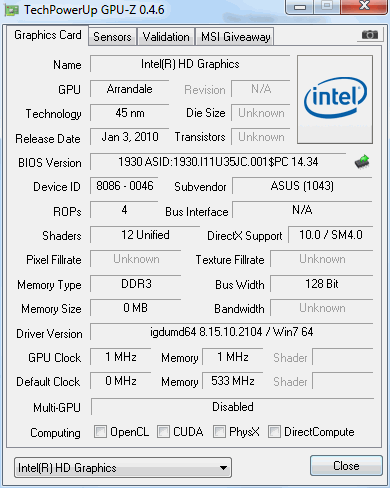 Asus U35Jc - test superpłaskiego laptopa z NVIDIA Optimus [część 2] 3