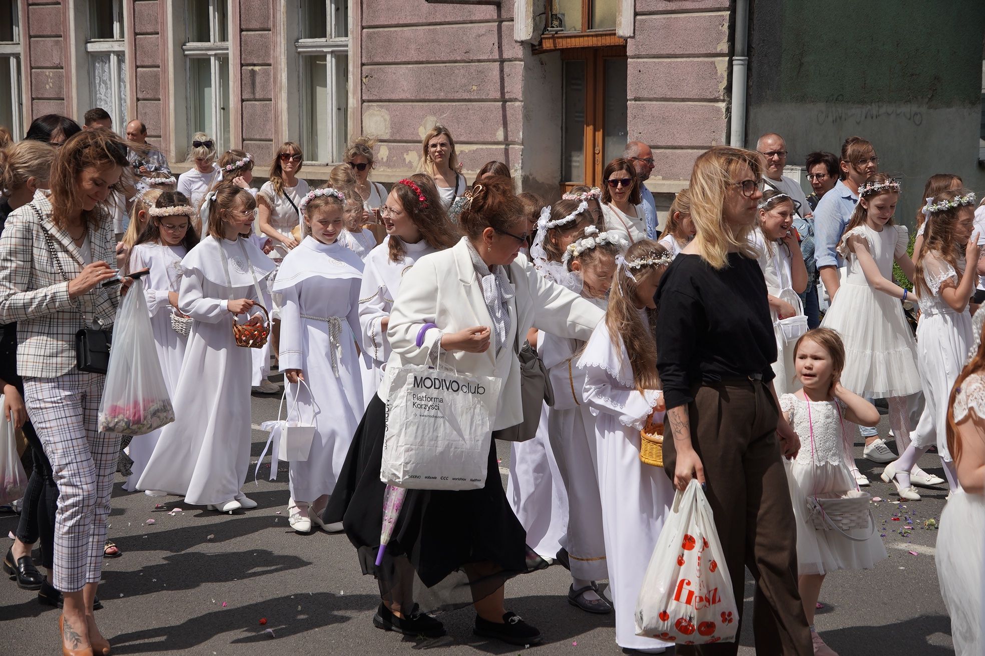 Procesja Bożego Ciała w parafii pw. Św. Antoniego w Pile