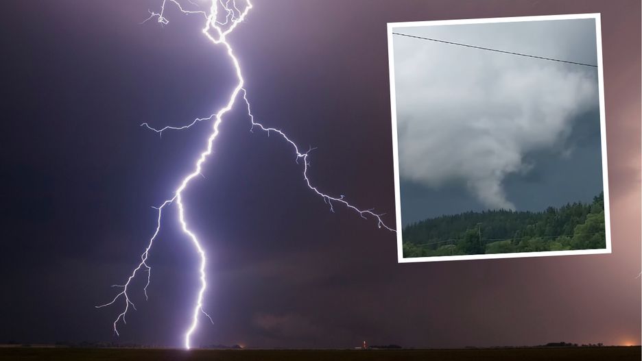 Trąba powietrzna nad Małopolską