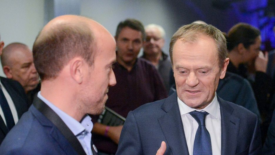 Spotkanie Donald Tusk - Borys Budka w Sopocie