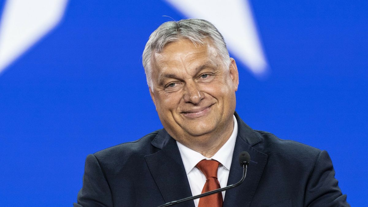 Viktor Orban na konferencji konserwatyst�w w DallasPrime Minister of Hungary Victor Orban speaks at CPAC Texas 2022 conference at Hilton Anatole in Dallas, TX on August 4, 2022. (Photo by Lev Radin/Sipa USA)Lev Radin