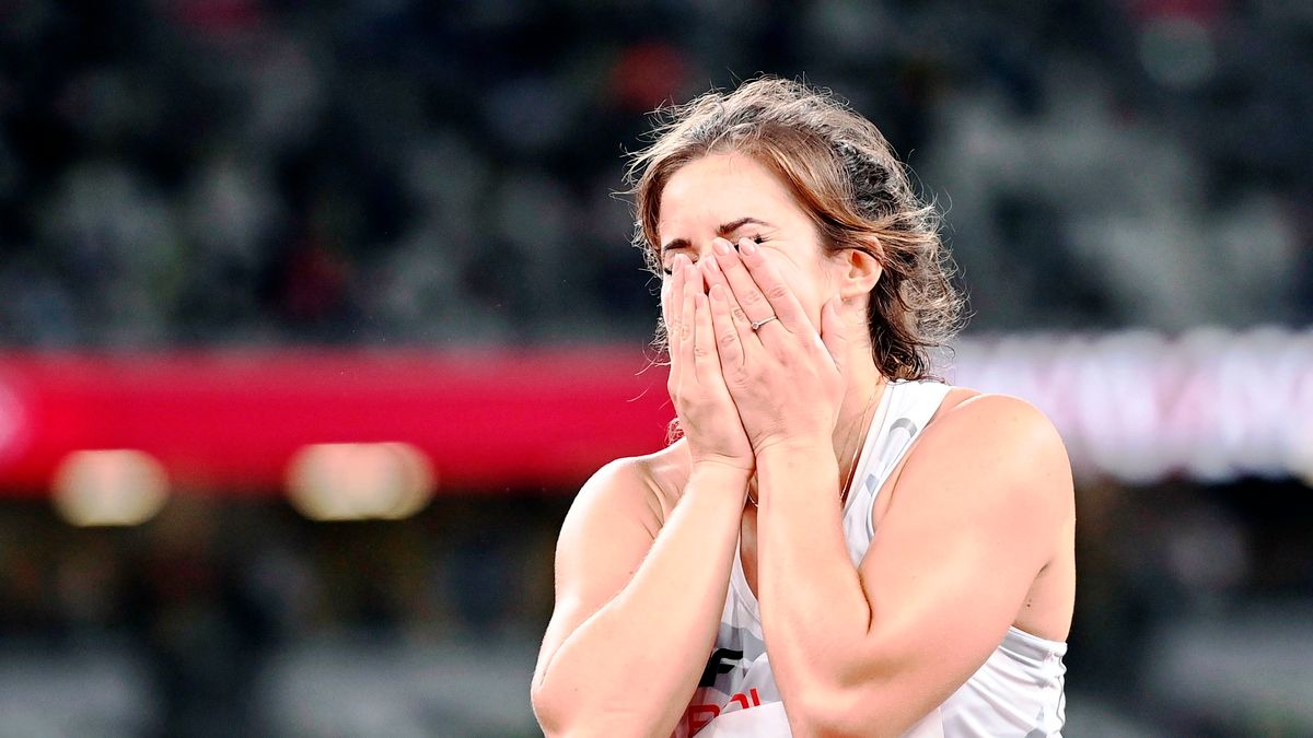 PAP/EPA /  EPA/CHRISTIAN BRUNA / Na zdjęciu: Maria Andrejczyk podczas konkursu na IO w Tokio