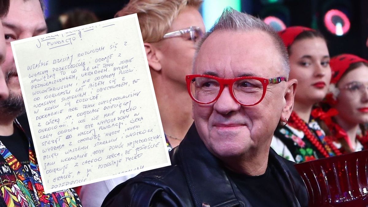 Jurek Owsiak pokazał wzruszający list 