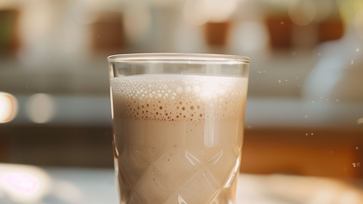 Mleko migdałowe w szklande