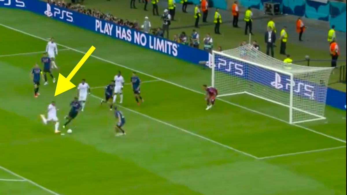 Twitter / Canal+ Sport / Pierwsza bramka Kyliana Mbappe w Realu Madryt