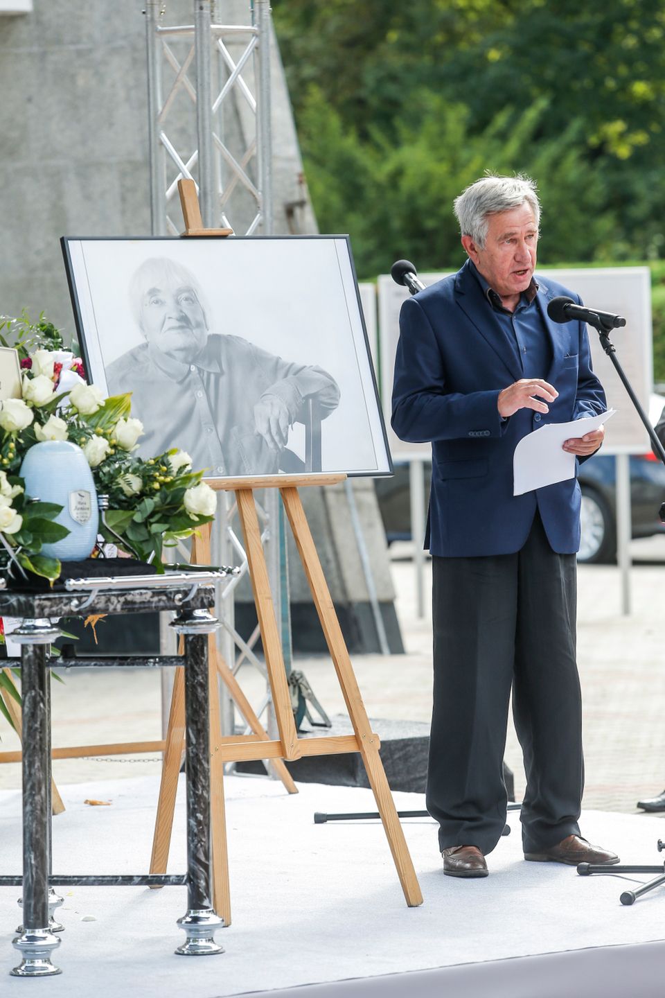 Pogrzeb Marii Janion - Jerzy Radziwiłowicz