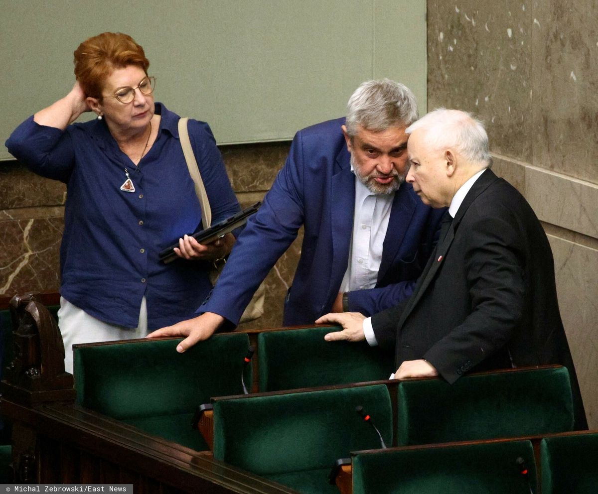 Jan Krzysztof Ardanowski i Jarosław Kaczyński, sierpień 2023 r.