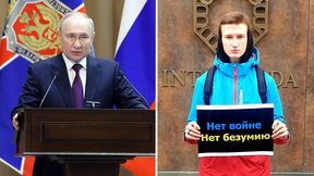 Młody Rosjanin sprzeciwił się wojnie. Podeszli policjanci i się zaczęło