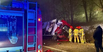 Bielsko-Biała: Trzech pijanych kierowców ciężarówek. Wypadek na DK1