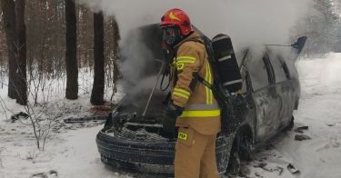 Ostrowiec: Pożar samochodu osobowego