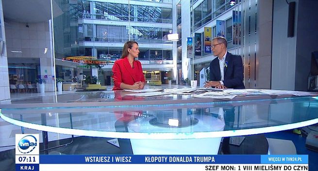 TVN24 testuje emisję „Wstajesz i wiesz” ze studia TVN24 BiS