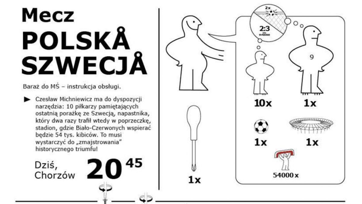 Niecodzienna okładka przed meczem Polaków 