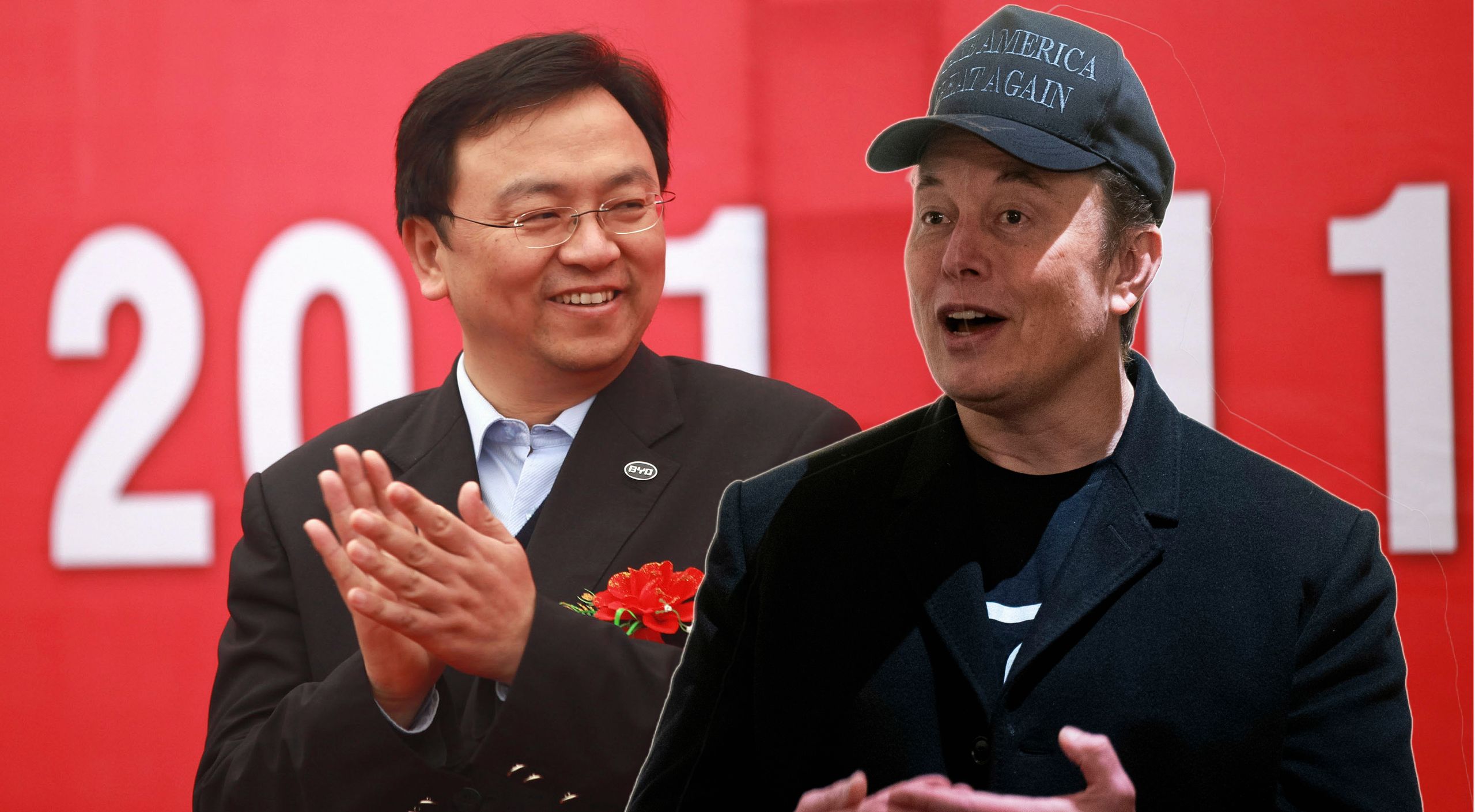 Wang Chuanfu i Elon Musk