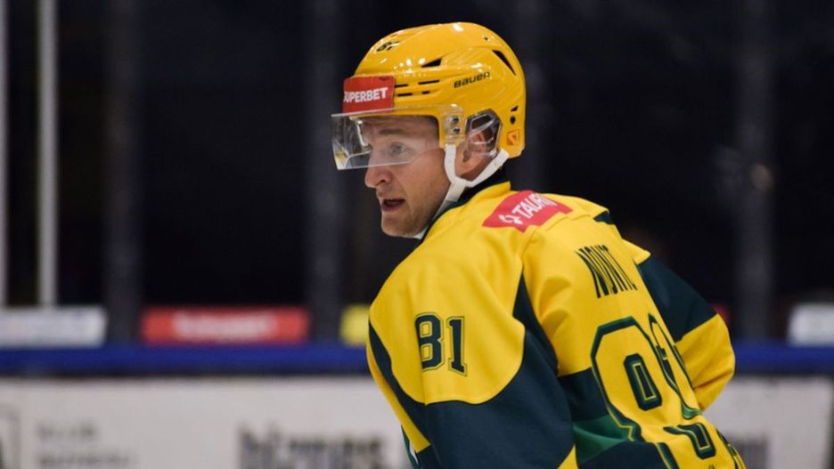 Joona Monto, napastnik GKS-u Katowice (fot. Paulina Stępień)