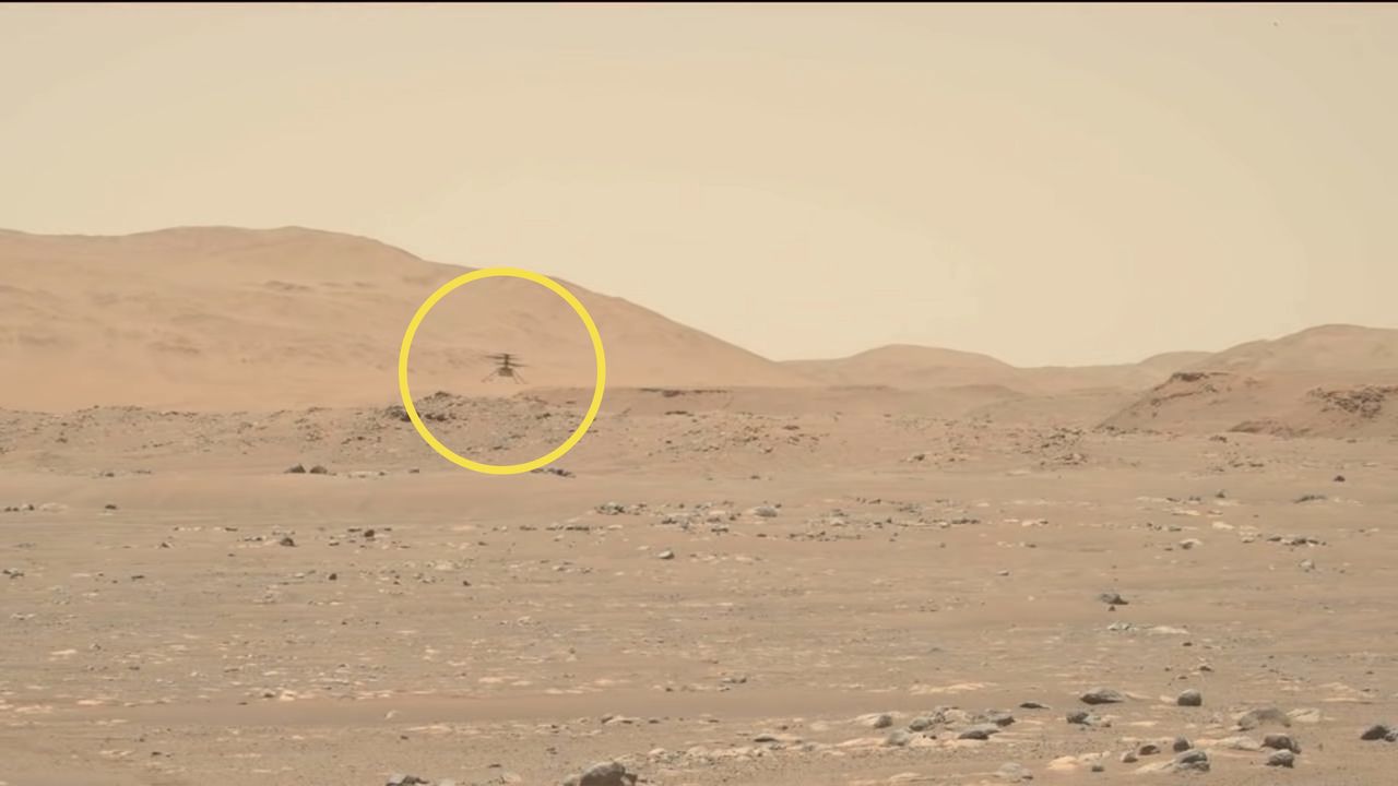 Marsjański helikopter odbył trzeci lot. Obserwował go łazik Perseverance