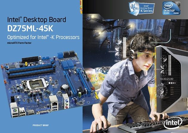 Intel DZ75ML-45K płyta główna grafika