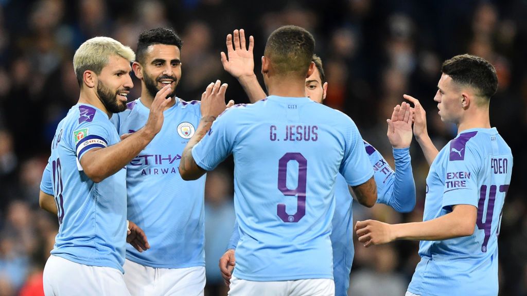Getty Images / Manchester City FC / Na zdjęciu: piłkarze Manchesteru City