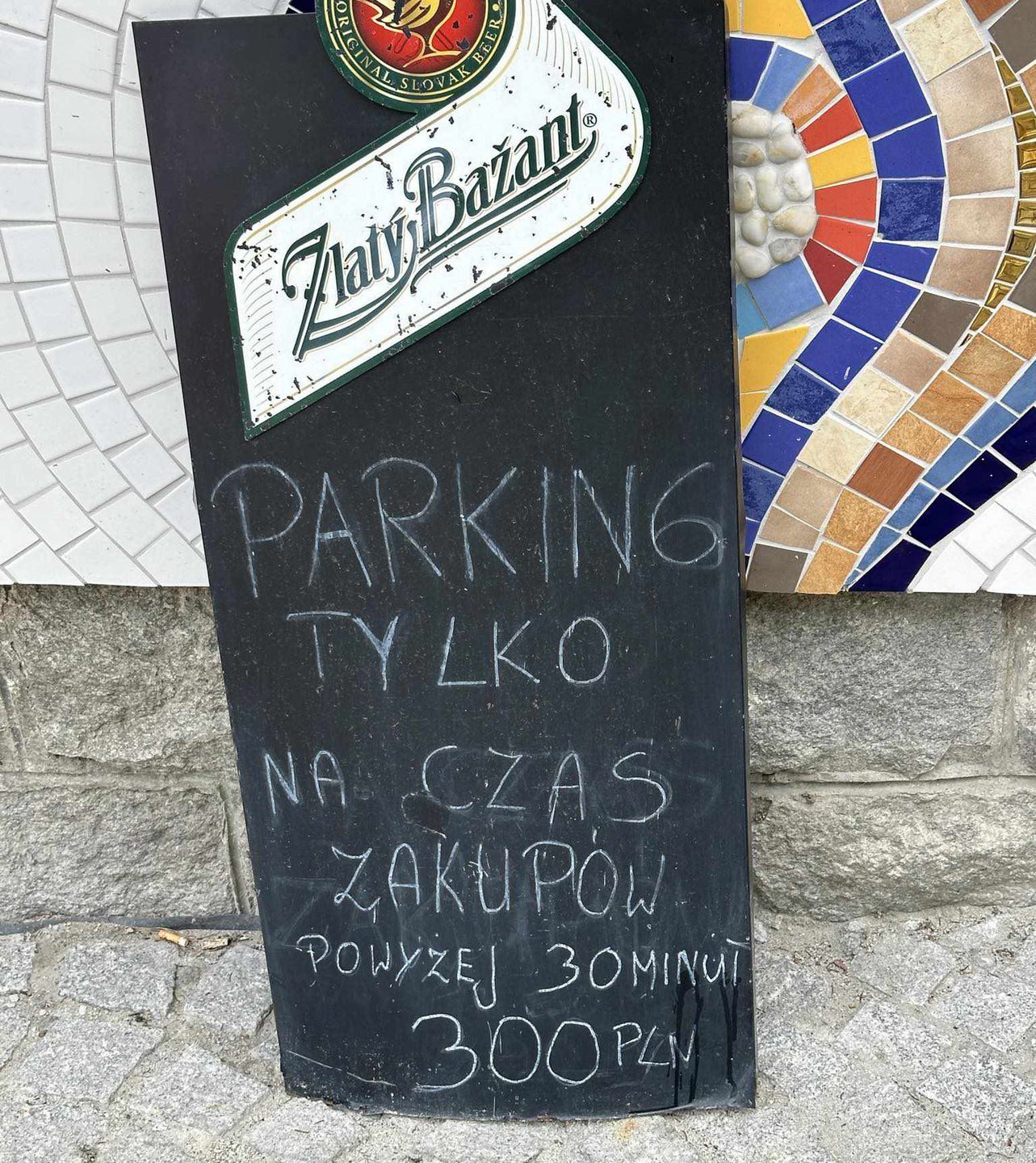 Informacja przed sklep była szokująca 