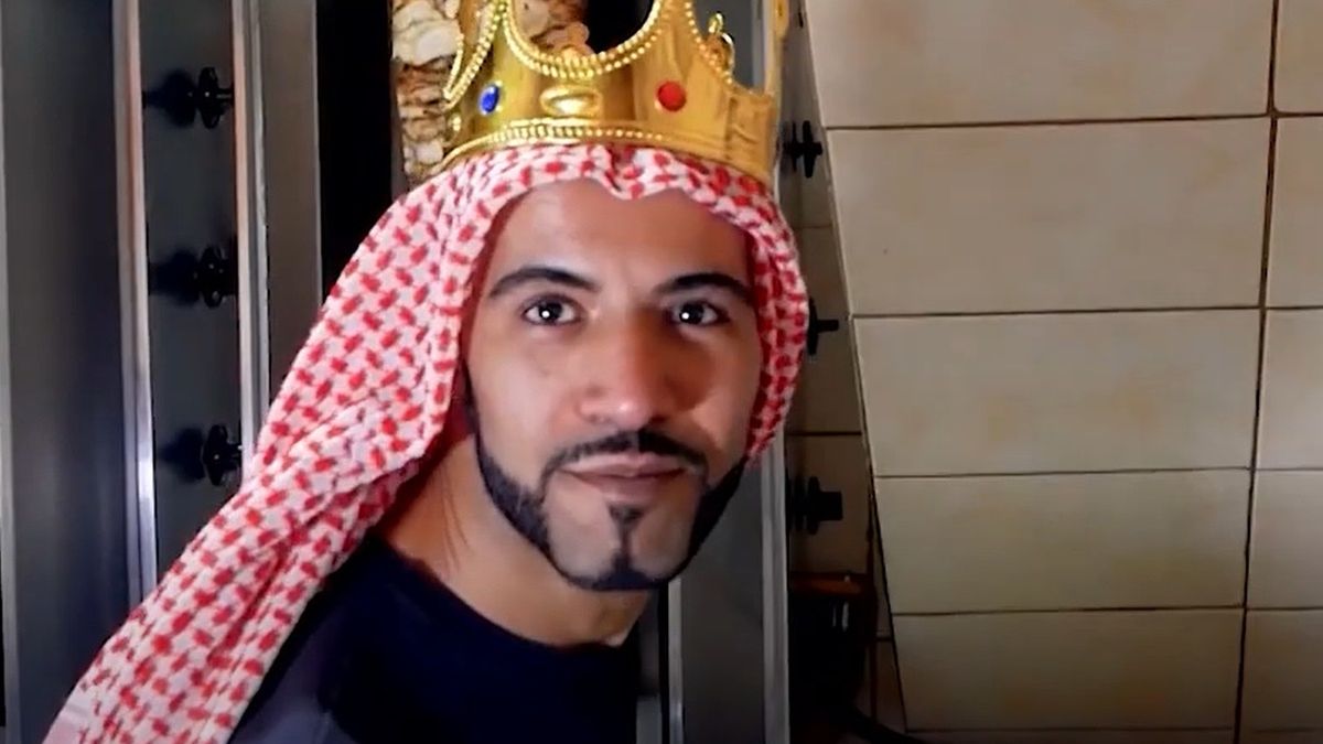 Król Ali Baba z lokalu Relax Kebab w Radzyminie