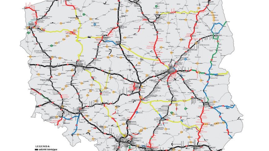 Tak wygląda mapa budowy dróg krajowych 