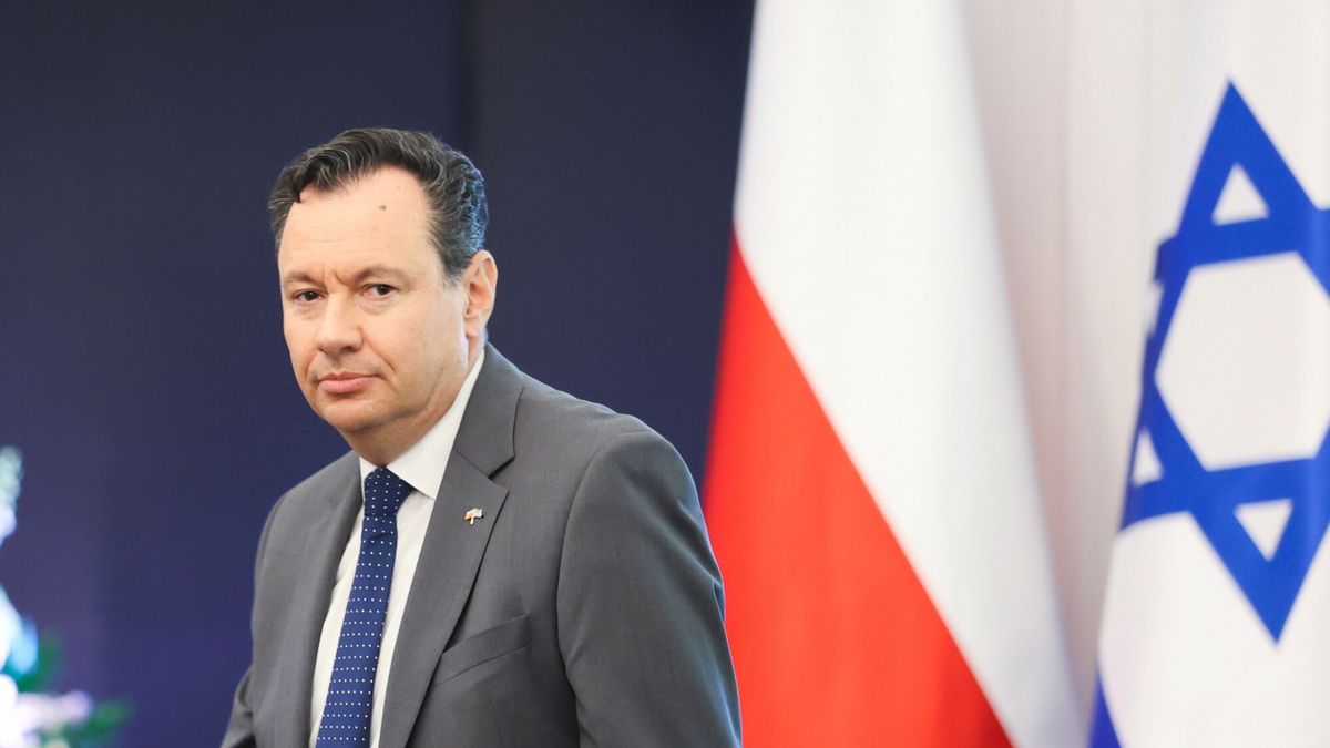 Uroczysto?? Sprawiedliwy W?r�d Narod�w ?wiata
Fot. Piotr Molecki/East News, Warszawa, 24.05.2023.  Ceremonia wreczenia medali i dyplomow honorowych Sprawiedliwy Wsrod Narodow Swiata, w Belwederze.
N/z: ambasador Izraela Jakow Liwne
Piotr Molecki