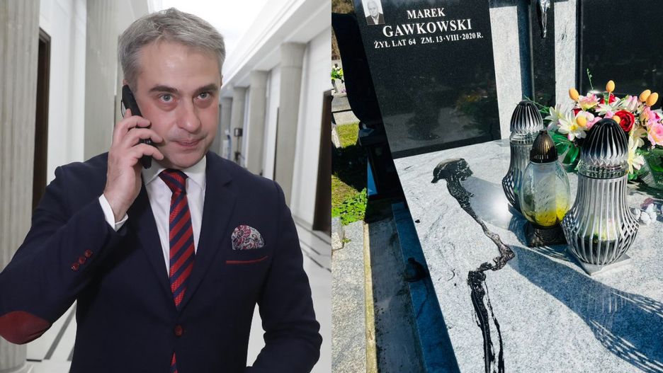 Po prawej zdjęcie opublikowane przez Gawkowskiego
