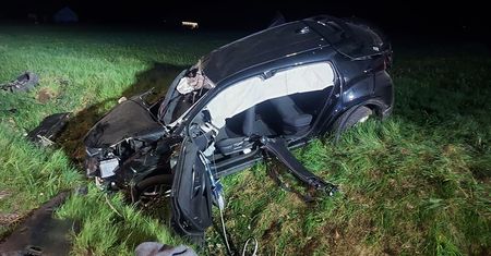 Uderzyli w drzewo. Kierowca z lekkimi obrażeniami, 19-letni pasażer nie żyje