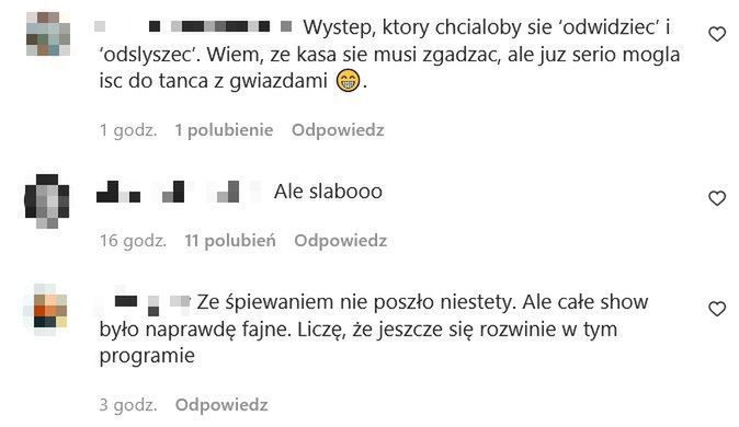 Internauci krytykują występ Karoliny Pisarek