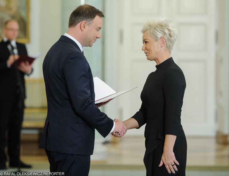 22.10.2015. Prezydent Andrzej Duda powołuje Iwonę Srokę do Rady Dialogu Społecznego.