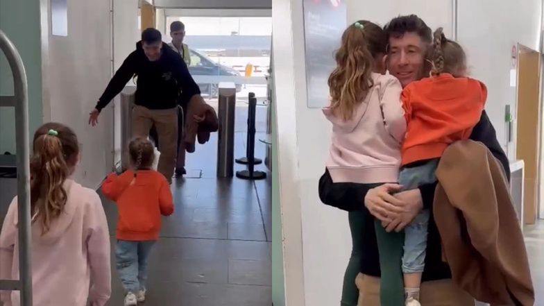 Robert Lewandowski nie mógł doczekać się lepszego powitania po powrocie do Hiszpanii