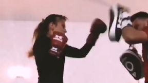 Ubrała rękawice i pokazała moc! Takiej Anny Lewandowskiej nie znaliśmy