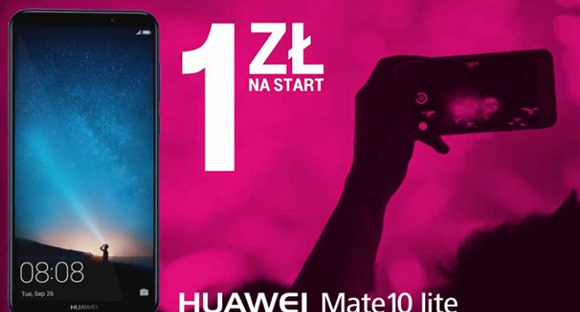 T-Mobile Polska reklamuje promocję z Huawei Mate 10 lite i MediaPad T3 10 (wideo)