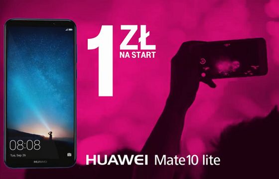T-Mobile Polska reklamuje promocję z Huawei Mate 10 lite i MediaPad T3 10 (wideo)