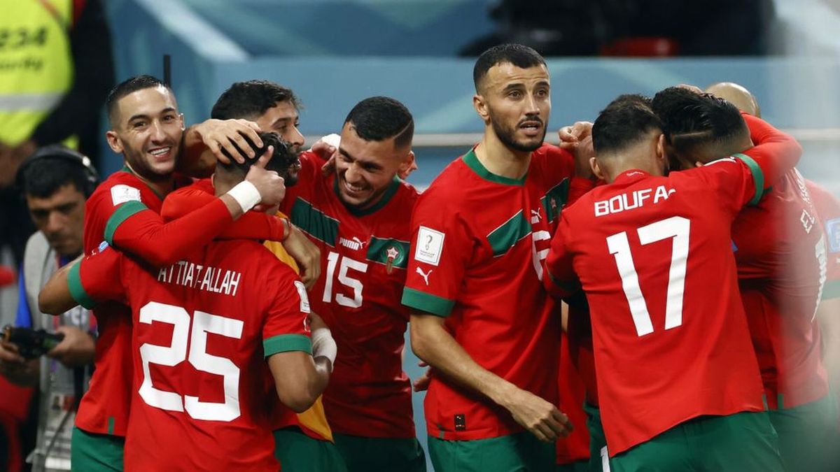 Radość piłkarzy reprezentacji Maroka