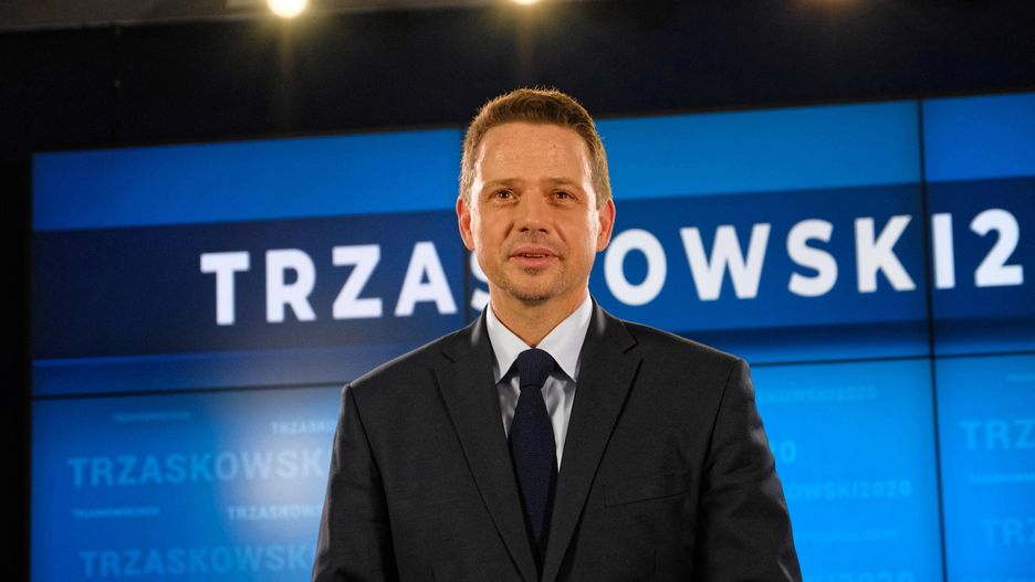 Wybory 2020. Na zdjęciu kandydat KO i prezydent Warszawy Rafał Trzaskowski