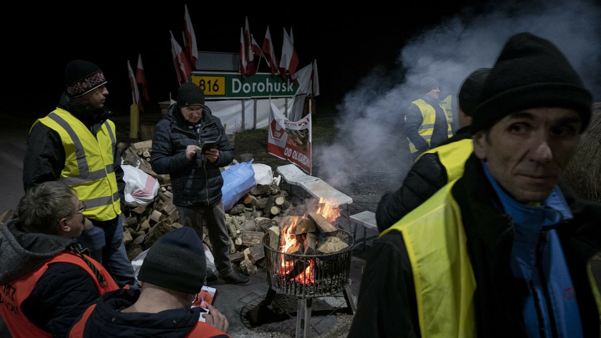 Rolnicza blokada granicy w Dorohusku