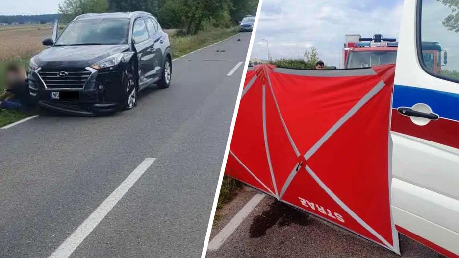 29-letni motocyklista nie przeżył zderzenia z samochodem osobowym