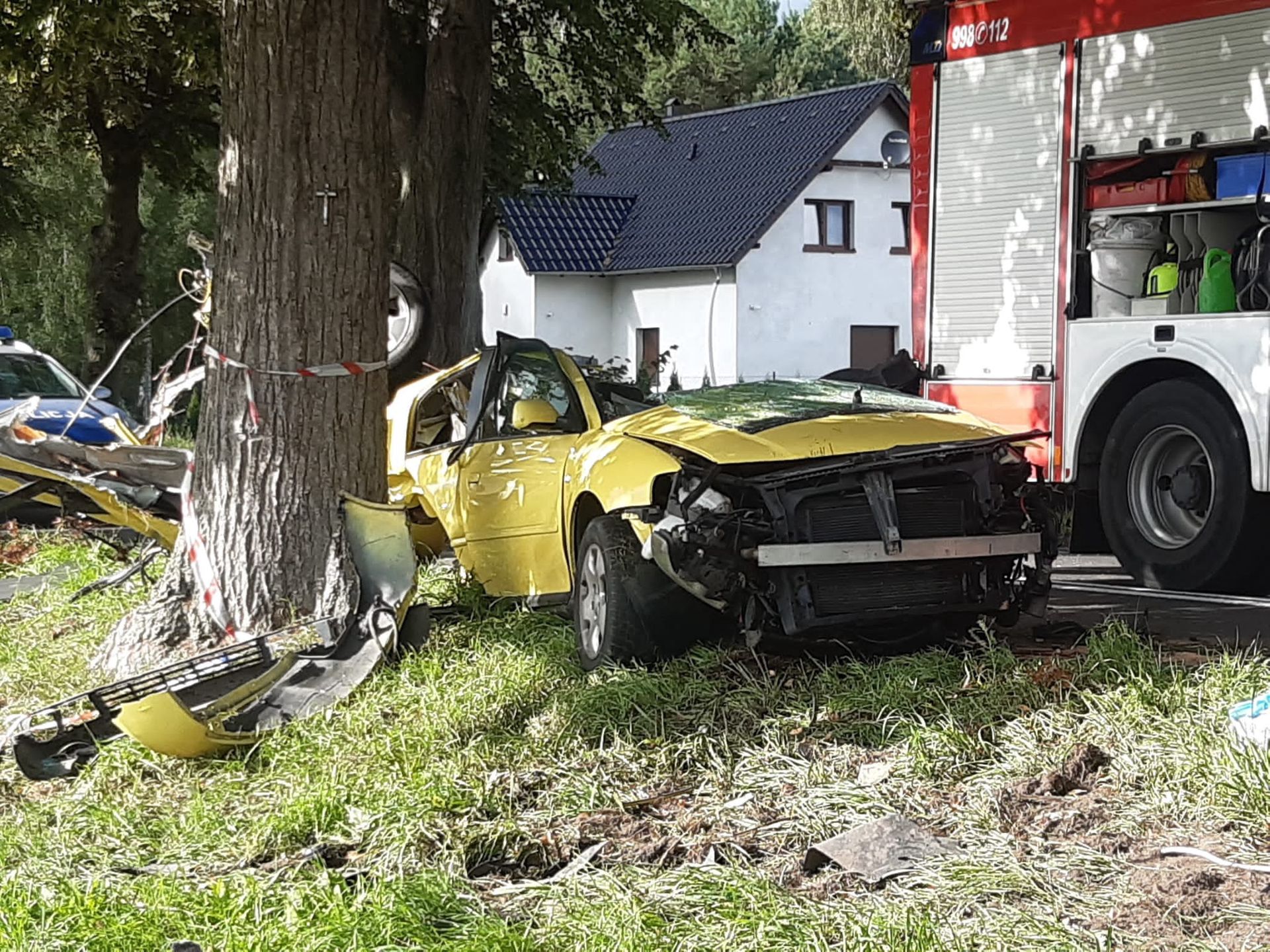 Wypadek w Szczańcu