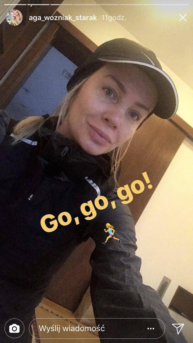 Agnieszka Woźniak-Starak bez makijażu na zimowym obozie Anny Lewandowskiej