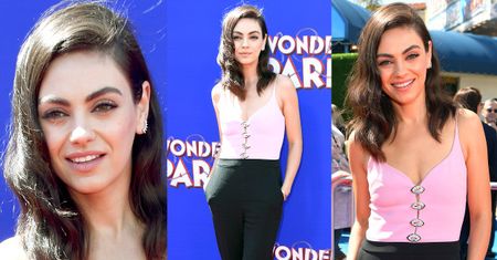 Dziewczęca Mila Kunis pozuje w kombinezonie za 6 tysięcy złotych
