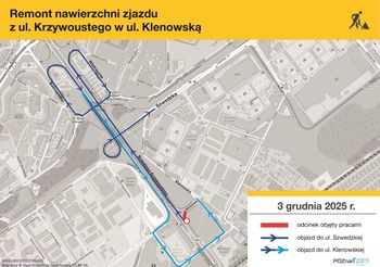 Poznań: Środowe utrudnienia na ul. Krzywoustego