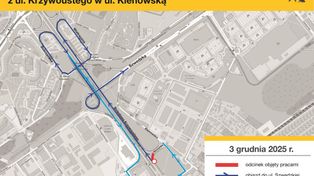 Poznań: Środowe utrudnienia na ul. Krzywoustego