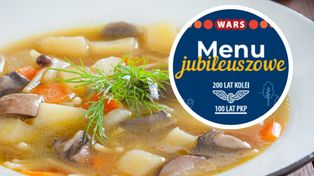 Kultowa zupa z lat 60. wraca do pociągów. WARS ujawnia jubileuszowe menu
