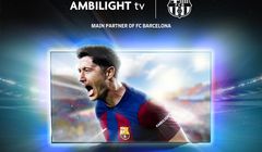 Robert Lewandowski reklamuje telewizor Philips