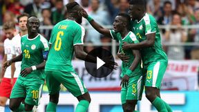 Mundial 2018. Polska - Senegal. Samobójczy gol Cionka na 0:1 (TVP Sport)