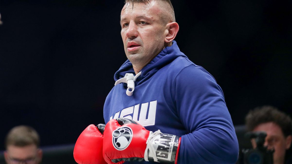 GLIWICE, POLAND - 2024/01/27: Tomasz Adamek of Poland seen during XTB KSW EPIC Media Training at Arena Gliwice. (Photo by Grzegorz Wajda/SOPA Images/LightRocket via Getty Images)