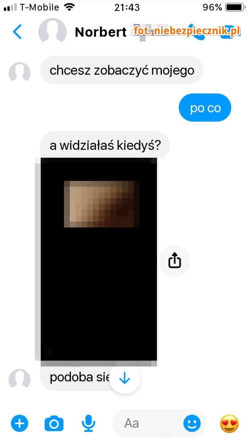 Mail do przedsiębiorcy wykorzystujący dane z CEIDG, zarzucający mu pedofilię