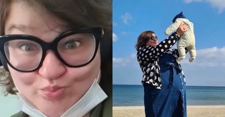Dominika Gwit pokazuje synkowi polskie morze. "Urlop u babci" (ZDJĘCIA)